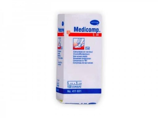 Gasa Medicomp 5 x 5cm 4/Capas 30gr C/100 (No Estéril)