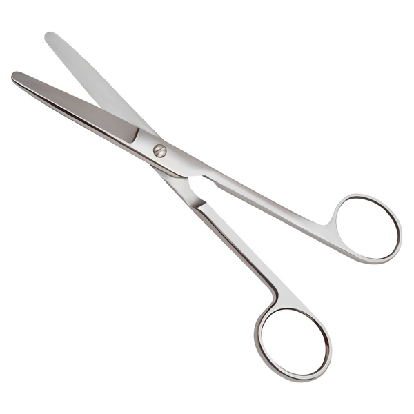 Tijeras de sutura de acero inoxidable para enfermera, herramientas  quirúrgicas rectas de cabeza curva, 14/18cm - AliExpress